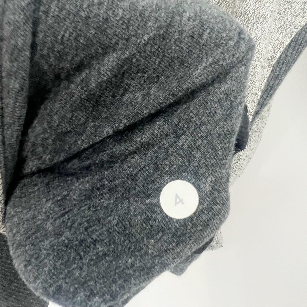 Lululemon On The Daily Hoodie Heathered Black / Heathered Dark Grey Size 4 - Picture 9 of 10